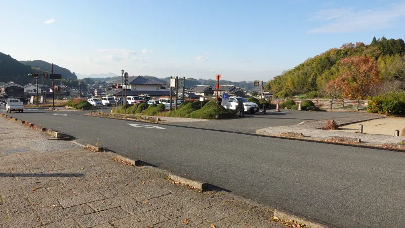 石舞台古墳の駐車場