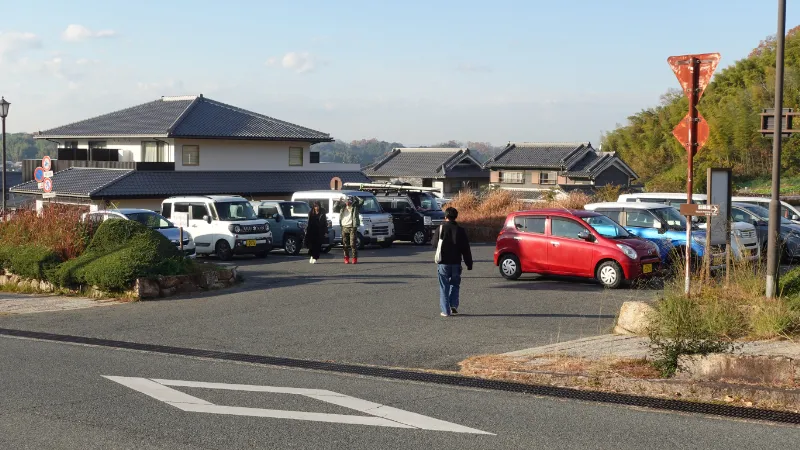 石舞台古墳の駐車場