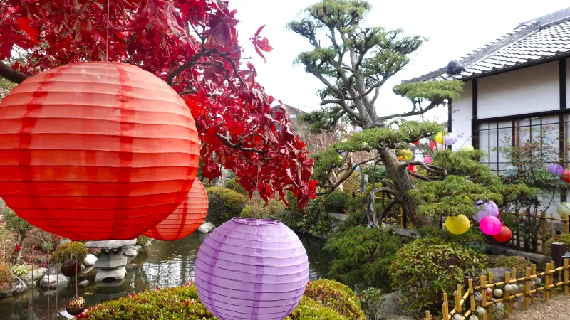 円空庭と鯉の池